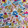 ALL THE F*CKS stickers-BG