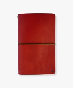 [:bg]Тъмночервен кожен тефтер Мено Дърварт [:en]Dark red leather notebook Meno Darvart[:]