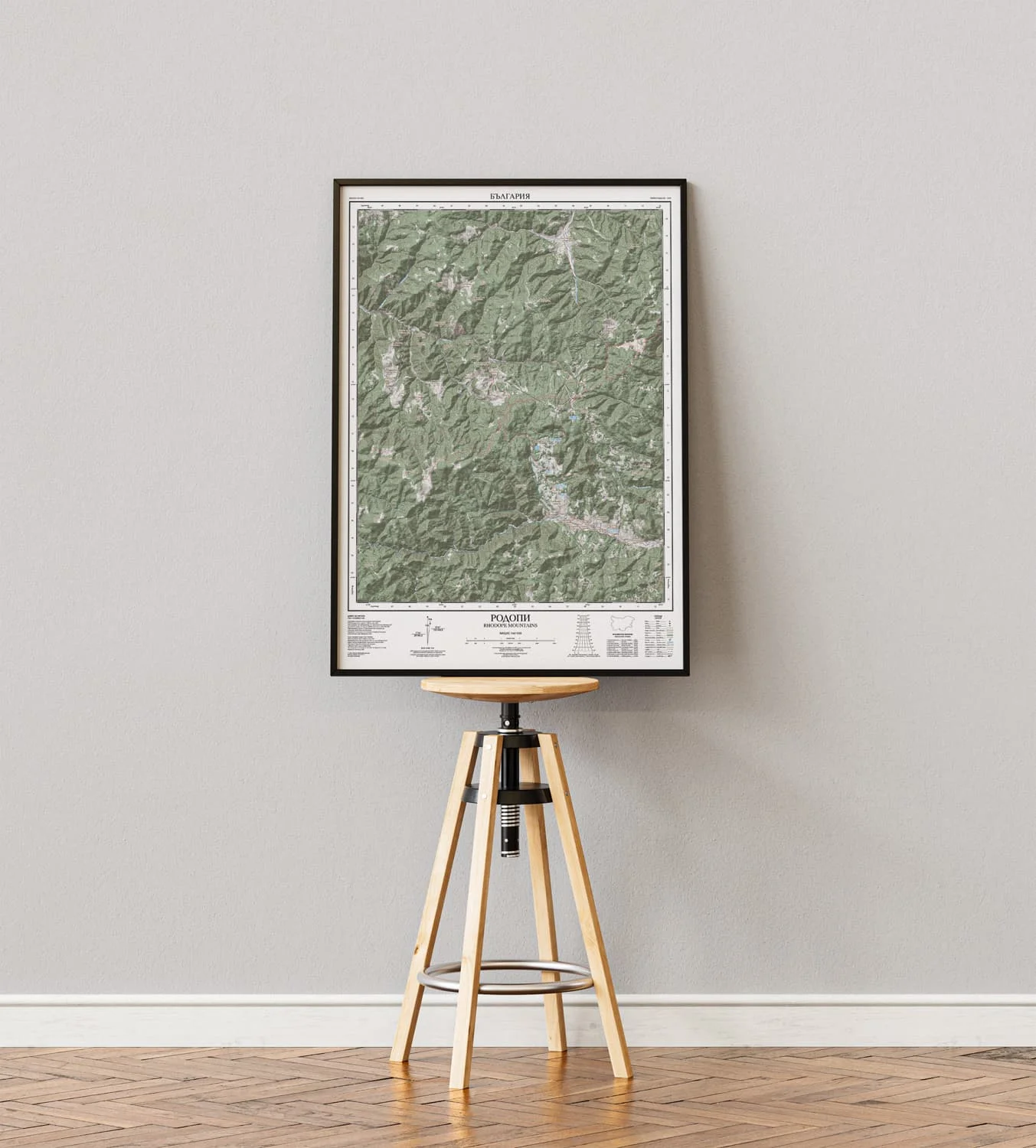 Rhodope mountain poster map - Image 4